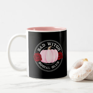 Bad Witch Social Club Halloween Two-Tone Coffee Mug