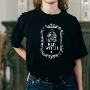 Bad witch Typography Halloween T-Shirt