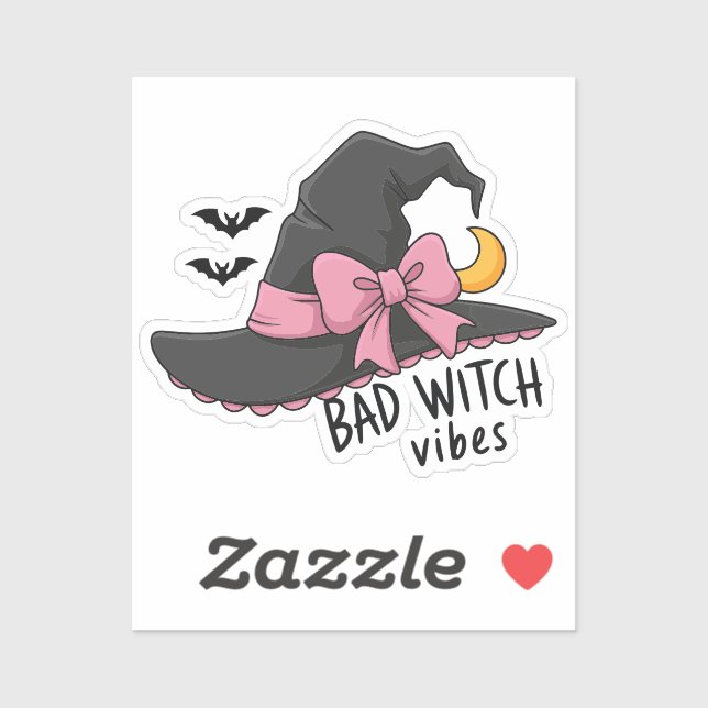Bad Witch Vibes – Cute Witch Hat (Sheet)