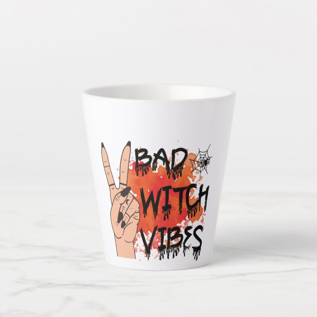Bad Witch Vibes Latte Mug (Front)