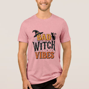 Bad Witch Vibes Vintage Halloween Shirt Design_1