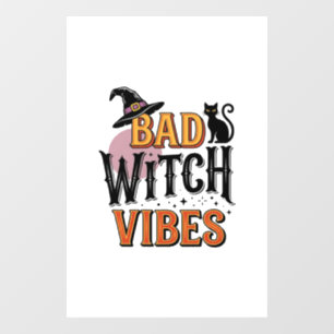 Bad Witch Vibes Vintage Halloween Shirt Design_1