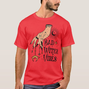 Bad Witch Vibes Vintage Witchy Witch Mum Halloween T-Shirt