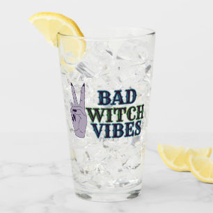 Bad Witch Vibes Witchy Hands Glass