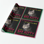 Bad Wrapping Paper<br><div class="desc">BAD KITTY! He stayed up LATE. He trashed the HOUSE. He was a BAD KITTY. And he acted as if he didn’t even care. An original design by MomCat.org. Be sure to check out our other CHRISTMAS and HANNUKAH designs and gifts…for people and cats and dogs. Don’t miss our entire...</div>