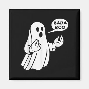 Bada Boo Italian Ghost Funny Halloween T-shirt_1.p Magnet