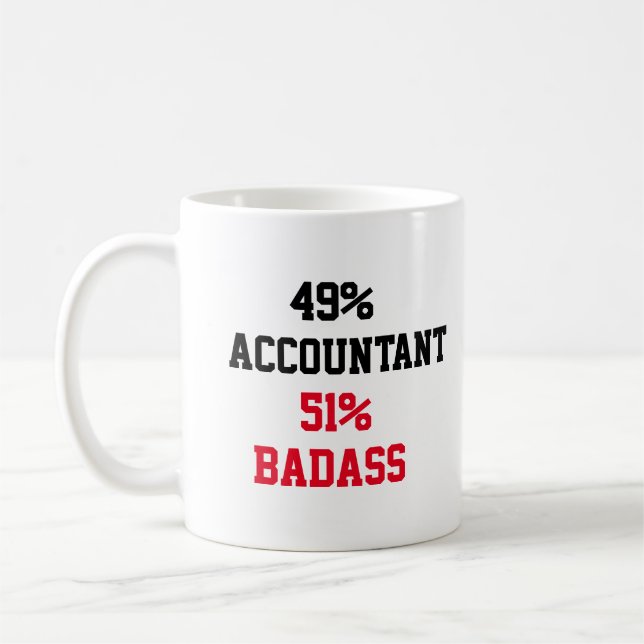 Badass Accountant  Coffee Mug (Left)