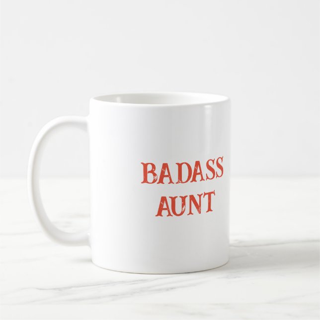 Badass Aunt Coffee Mug (Left)