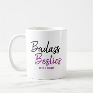 Badass Besties Purple Coffee Mug