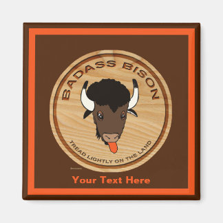 Badass Bison Farm Logo Magnet