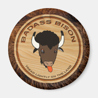 Badass Bison Farm Logo Magnet