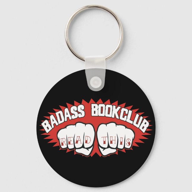 Badass Bookclub Key Ring (Front)