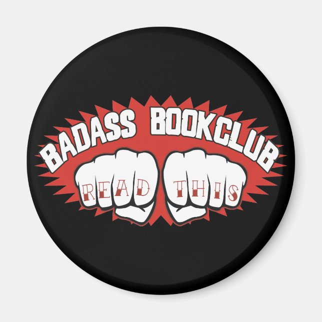 Badass Bookclub Magnet (Front)