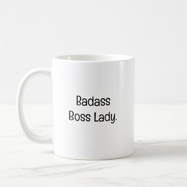 Badass Boss Lady Coffee Mug (Left)