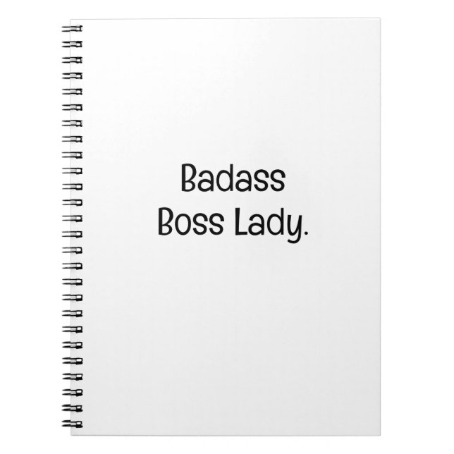 Badass Boss Lady Notebook (Front)