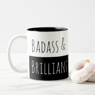 Badass & Brilliant Morning Two-Tone Coffee Mug