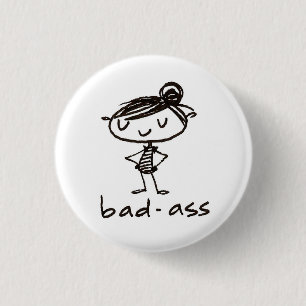 badass button