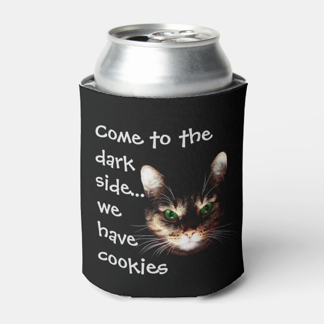 Badass Cats - "Dark Side has Cookies" Can Cooler (Can Front)