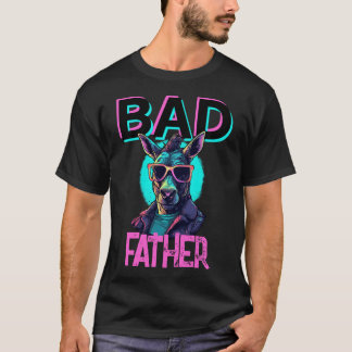Badass Father Funny Donkey Cool Sunglasses Pun T-Shirt