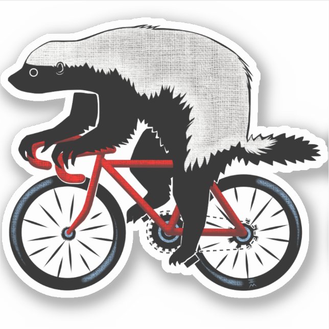 Badass Honey Badger Biker (Front)