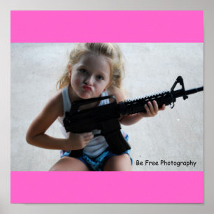 Badass Little Girl Poster
