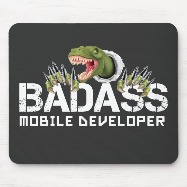 BADASS MOBILE DEVELOPER- MOBILE DEV FUN  MOUSE PAD (Front)