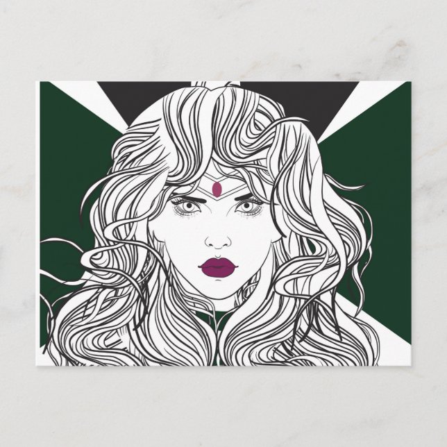 Badass Sailor Pluto Postcard (Front)