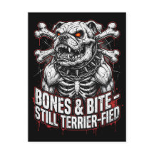 Badass Skeleton Bulldog Gothic