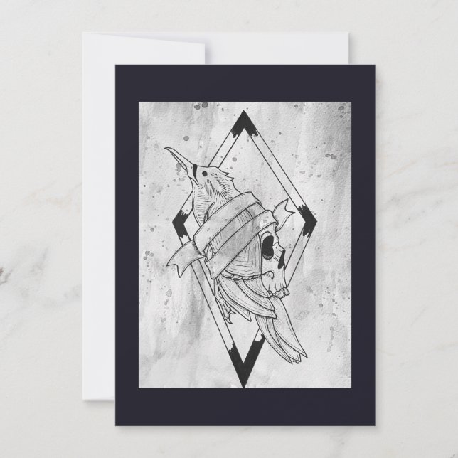 Badass Skull Card (Front)