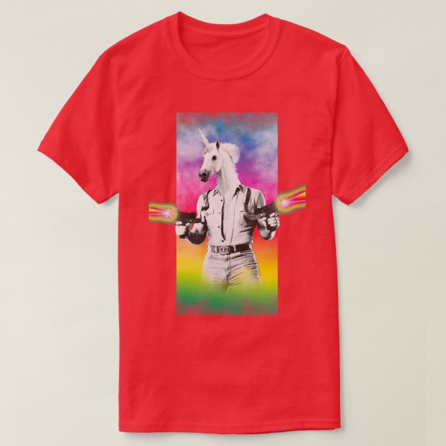 Badass Unicorn Essential T-Shirt (Design Front)