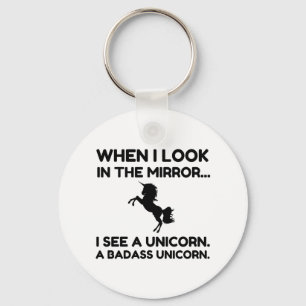 BADASS UNICORN KEY RING