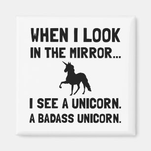 Badass Unicorn Magnet