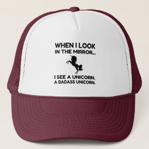 BADASS UNICORN TRUCKER HAT
