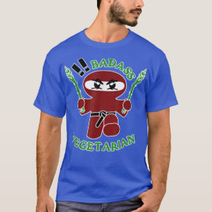 Badass vegetarian (ninja) funny cool veggie lover  T-Shirt