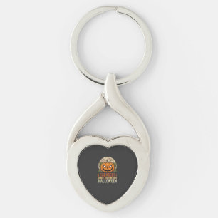 Badasses Are Born on Halloween Pumpkin Key Ring