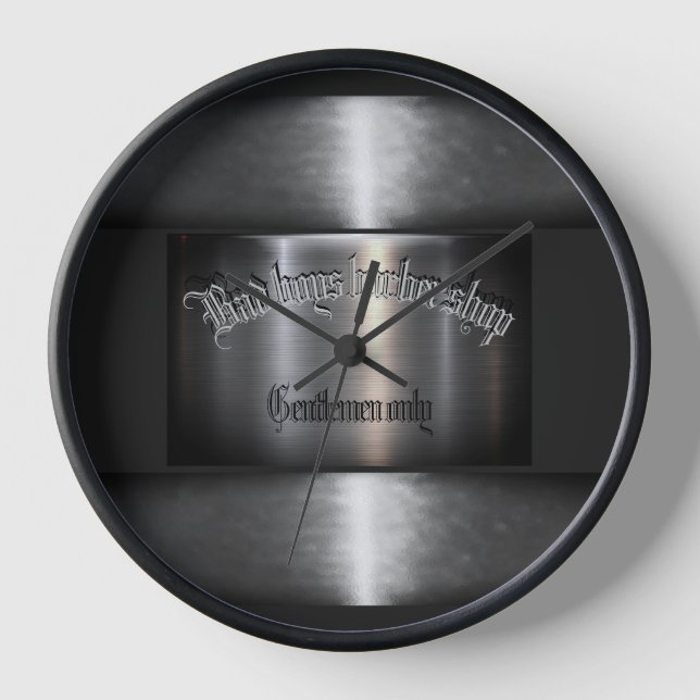 Badboy Barber shop Clock (Front)
