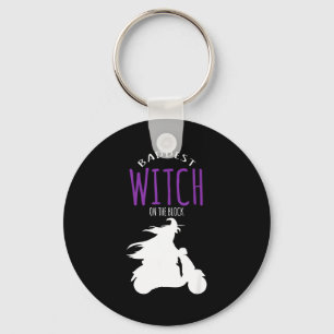 Baddest witch on the block - halloween costume  key ring