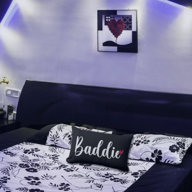 Baddie Bedroom Decor with Balck with Heart Pillow (Creator Uploaded)