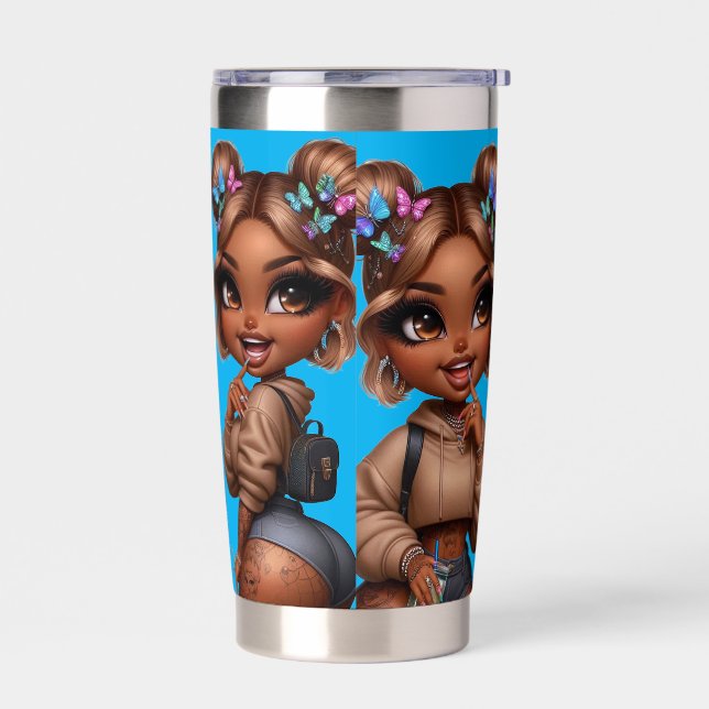 Baddie CHIBI DOLL Insulated Tumbler (Left)