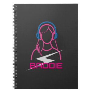 Baddie Lifestyle DJ Headphones Notebook