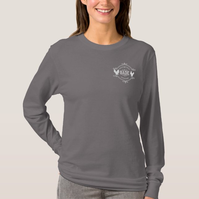 BADE Women's Basic Long Sleeve T-Shirt (Front)