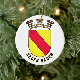 Baden Baden coat of arms - GERMANY Ceramic Ornament