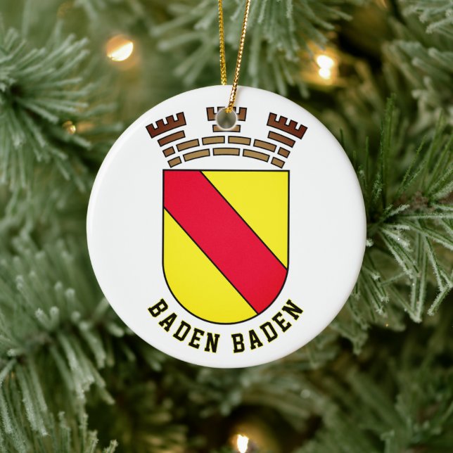 Baden Baden coat of arms - GERMANY Ceramic Ornament (Tree)