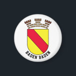 Baden Baden coat of arms - GERMANY Magnet<br><div class="desc">Baden-Baden is a spa town in the state of Baden-Württemberg,  south-western Germany,  at the north-western border of the Black Forest mountain range on the small river Oos.</div>
