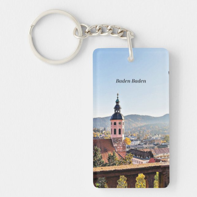 Baden-Baden, Germany, scenic landscape Key Ring (Front)
