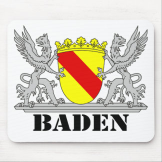 Baden Coat of Arms with writing Mouse Pad