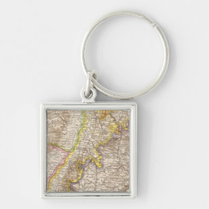Baden Germany Atlas Map Key Ring