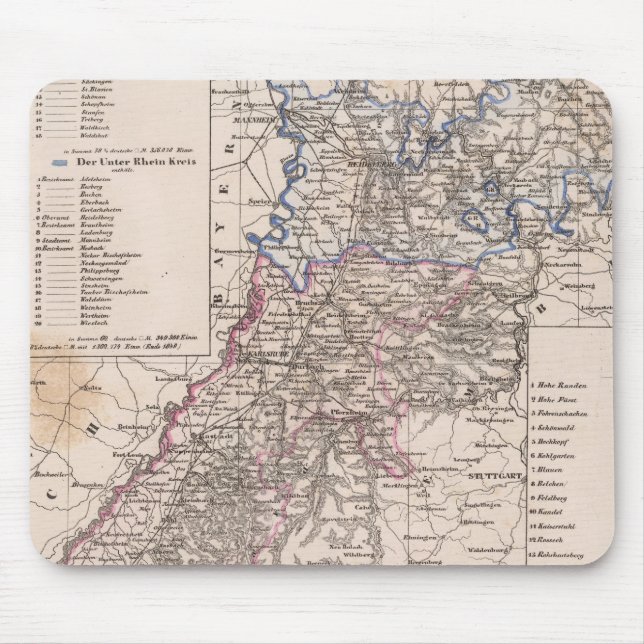 Baden, Germany Mouse Pad (Front)