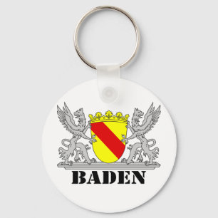 Baden Wappen mit Schrift Baden Key Ring