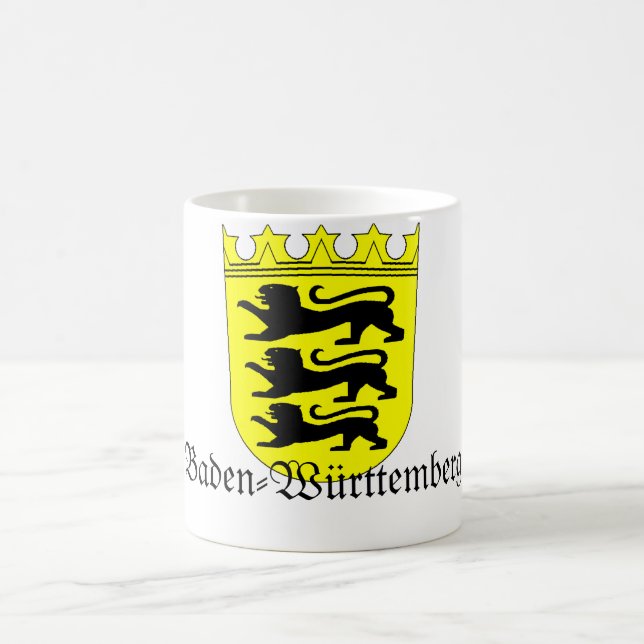 Baden-Wuerttemberg Wappen Coat of Arms Coffee Mug (Center)